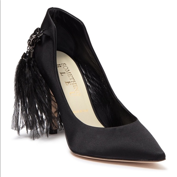 Something Bleu shiloh heel Pump Black 6 - Picture 2 of 6